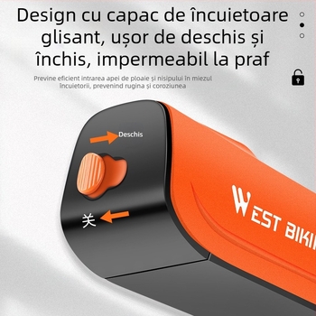 WEST BIKING lacăt pentru bicicletă, lacăt antifurt cu cheie, lacăt pentru bicicletă de munte, lacăt cu lanț pentru mașină electrică, lacăt cu lanț pentru baterie, lacăt pentru mașină