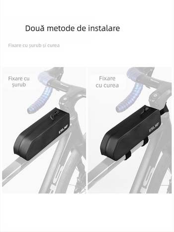 Geantă de bicicletă Eslnf Top Tube, geantă de ciclism, geantă de ciclism de munte, geantă de mare capacitate, geantă de bicicletă din față, geantă de ciclism ... de munte și șosea