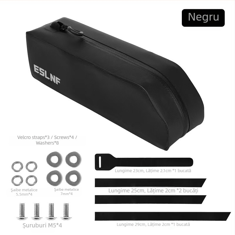 Geantă de bicicletă Eslnf Top Tube, geantă de ciclism, geantă de ciclism de munte, geantă de mare capacitate, geantă de bicicletă din față, geantă de ciclism ... de munte și șosea