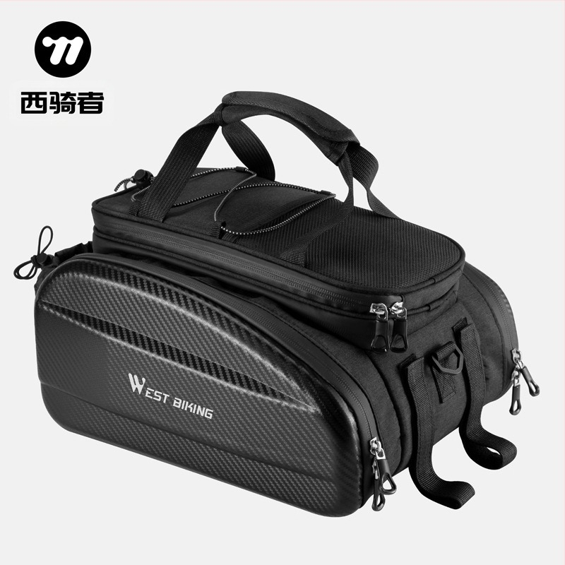 Rucsac de bicicletă West Rider, cu carcasă rigidă, capacitate mare, pentru depozitarea echipamentelor de călătorie pentru biciclete de munte