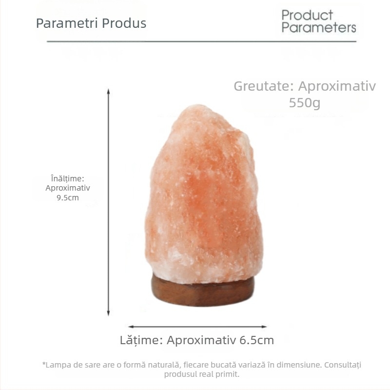 Producător en-gros Lampă cu sare minerală Sare de trandafir Himalayan Lumină de noapte creativă Ornamente Lampe europene Protecție sănătoasă a ochilor