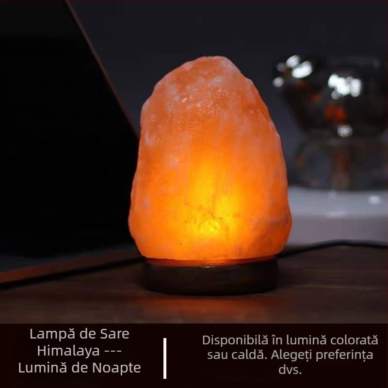 Producător en-gros Lampă cu sare minerală Sare de trandafir Himalayan Lumină de noapte creativă Ornamente Lampe europene Protecție sănătoasă a ochilor