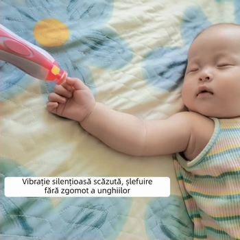 Manna - Polizor de unghii pentru nou-născuți, unghiera pentru bebeluși, polizor de manichiură, silențios, polizor electric de unghii