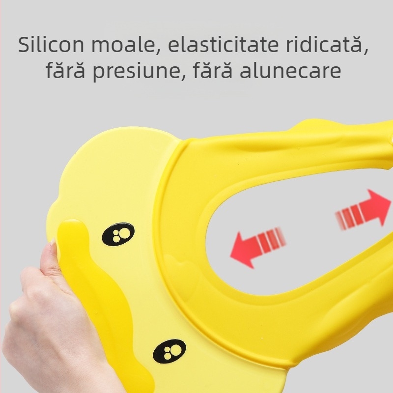 Șampon pentru bebeluși, artefact din silicon, protecție pentru urechi pentru copii, capac de duș reglabil pentru bebeluși, capac impermeabil pentru duș, capac de șampon