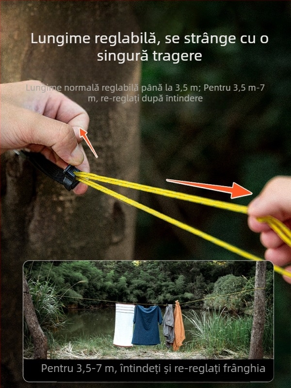 Frânghie de rufe în aer liber, Camping, depozitare portabilă, frânghie agățată cu cleme, călătorie Hotel, fără burghiu, rezistentă la vânt, frânghie de uscare