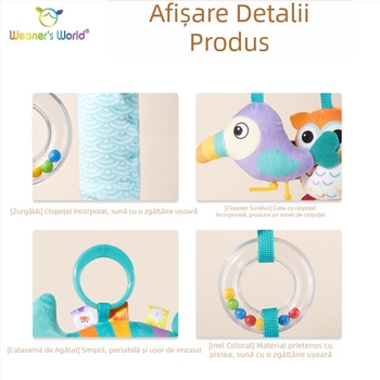 Jucării pentru bebeluși Weaners World 0-1 ani, zornăitoare, pandantiv pentru cărucior, clopoței de vânt, producători en-gros