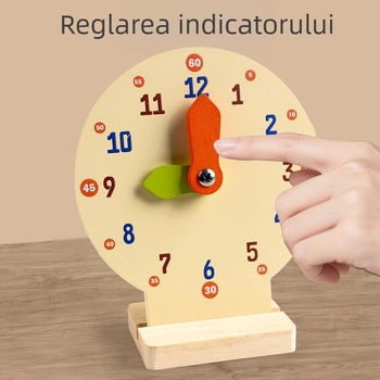 Ceas digital pentru copii, materiale didactice, ceas din lemn, model de jucărie, grădiniță, educațional, învățare, ceas deșteptător, înțelegere a timpului