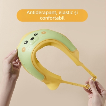 Cască de șampon pentru bebeluși cu protecție pentru urechi, Cască de șampon pentru copii, Protecție pentru ochi împotriva pătrunderii apei, Cască de baie pentru copii