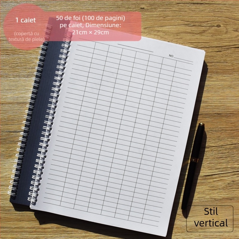 Carte de formular tip bobină universală A4 hârtie contabilă companie contabilitate financiară carte statistici contabile indică registru detaliat