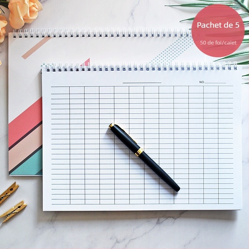 Carte de formular tip bobină universală A4 hârtie contabilă companie contabilitate financiară carte statistici contabile indică registru detaliat