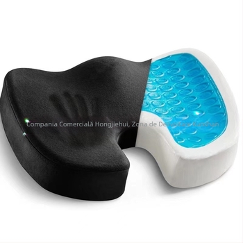 Pernă de scaun cu gel de gheață Amazon Office, pernă din spumă cu memorie pentru femei însărcinate cu hemoroizi, pernă de scaun de vară cu gel