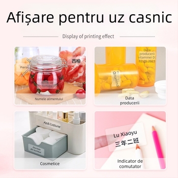 Detongningyou Etichetă transparentă pentru cosmetice Certificat Nume Autocolant Living Room Bucătărie Etichetă transparentă autocolantă