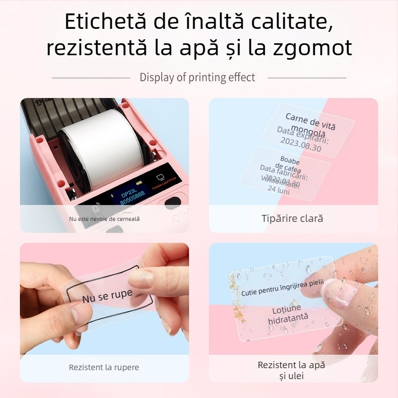 Detongningyou Etichetă transparentă pentru cosmetice Certificat Nume Autocolant Living Room Bucătărie Etichetă transparentă autocolantă