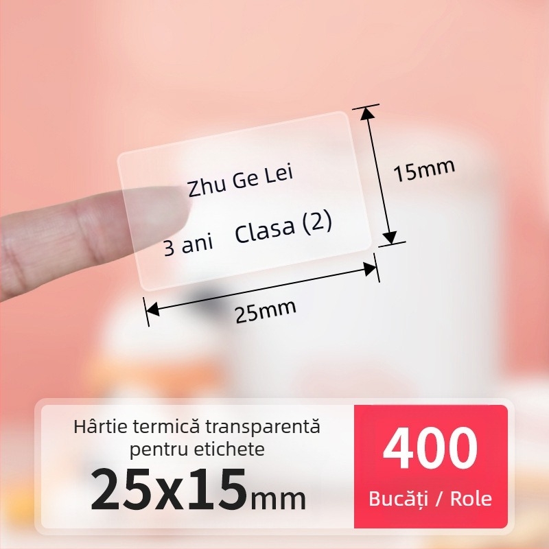 Detongningyou Etichetă transparentă pentru cosmetice Certificat Nume Autocolant Living Room Bucătărie Etichetă transparentă autocolantă