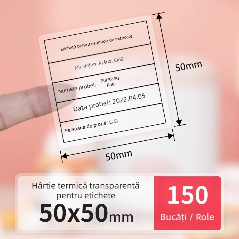 Detongningyou Etichetă transparentă pentru cosmetice Certificat Nume Autocolant Living Room Bucătărie Etichetă transparentă autocolantă