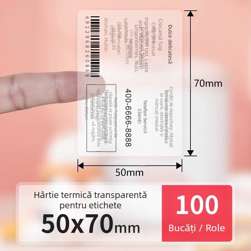 Detongningyou Etichetă transparentă pentru cosmetice Certificat Nume Autocolant Living Room Bucătărie Etichetă transparentă autocolantă