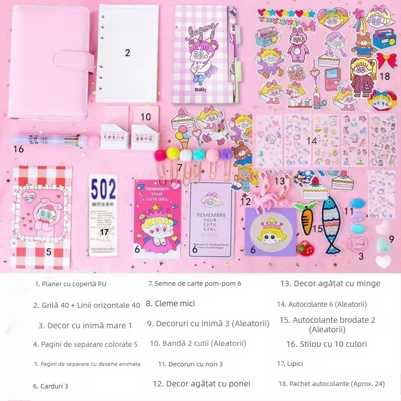 Set de cărți de noroc cu zâne pentru fete, drăguț și super drăguț, macaroane, stil japonez, despre cărțile de noroc cu zâne, cărți de noroc populare