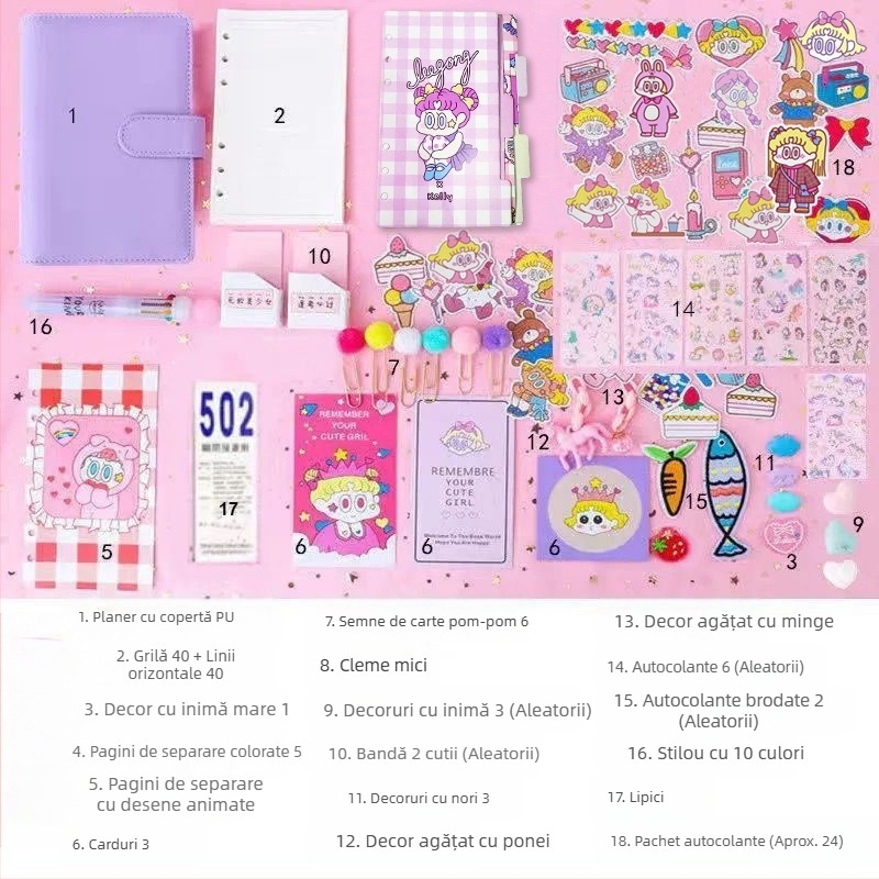 Set de cărți de noroc cu zâne pentru fete, drăguț și super drăguț, macaroane, stil japonez, despre cărțile de noroc cu zâne, cărți de noroc populare