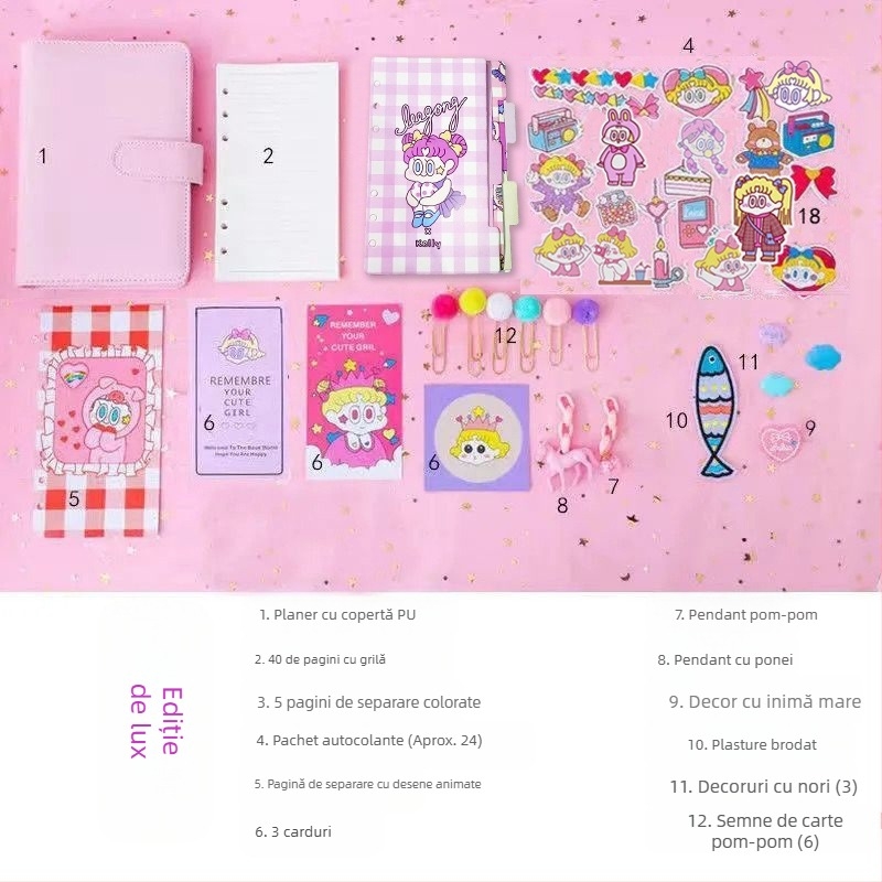 Set de cărți de noroc cu zâne pentru fete, drăguț și super drăguț, macaroane, stil japonez, despre cărțile de noroc cu zâne, cărți de noroc populare