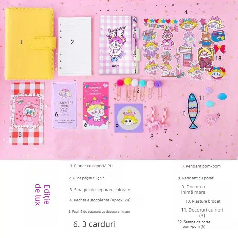 Set de cărți de noroc cu zâne pentru fete, drăguț și super drăguț, macaroane, stil japonez, despre cărțile de noroc cu zâne, cărți de noroc populare