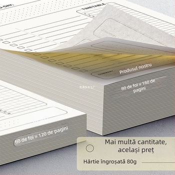 Planificator zilnic, listă de activități, jurnal, program, caiet cu spirală pentru elevii de la ciclul primar, caiet de autodisciplină pentru vacanța de iarnă, caiet săptămânal de verificare a autodisciplinei