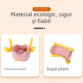 Scaun de toaletă pliabil pentru copii, scaun portabil pentru copii, pisoar pentru bărbați și femei, toaletă auto pentru călătorii pentru copii