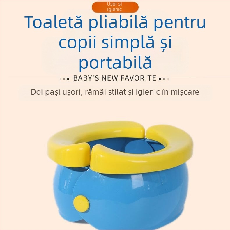 Scaun de toaletă pliabil pentru copii, scaun portabil pentru copii, pisoar pentru bărbați și femei, toaletă auto pentru călătorii pentru copii
