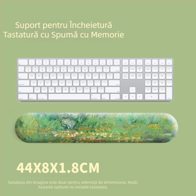 Pad pentru mouse cu pictură în ulei de Monet, pad pentru încheietura mâinii, suport pentru tastatură, pad pentru mouse, pad pentru încheietura mâinii pentru bărbați și femei, pad pentru birou