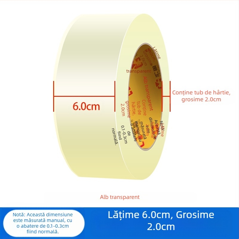 [Produs nou] Bandă transparentă de etanșare pentru ambalaje expres Bandă de etanșare Rolă mare de bandă lată