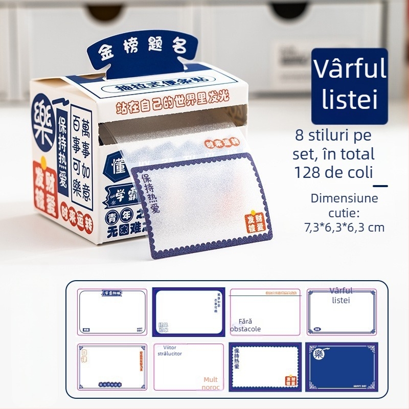 Notițe adezive detașabile, hârtie creativă și atractivă pentru întrebări greșite, autocolante speciale pentru examenul de admitere la studii postuniversitare pentru elevii de gimnaziu