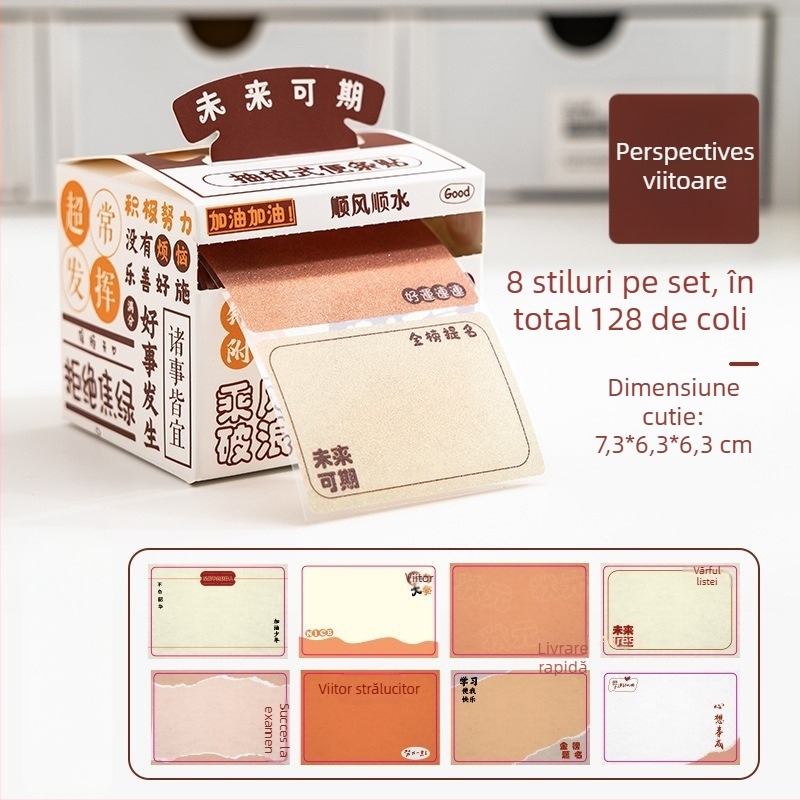 Notițe adezive detașabile, hârtie creativă și atractivă pentru întrebări greșite, autocolante speciale pentru examenul de admitere la studii postuniversitare pentru elevii de gimnaziu