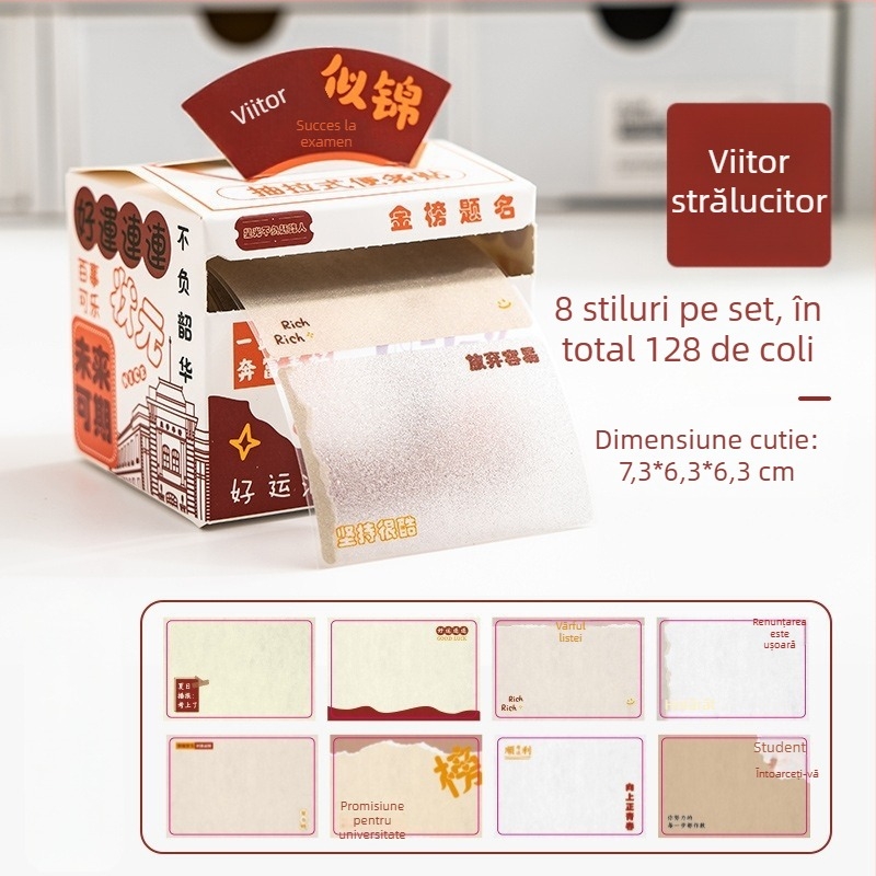 Notițe adezive detașabile, hârtie creativă și atractivă pentru întrebări greșite, autocolante speciale pentru examenul de admitere la studii postuniversitare pentru elevii de gimnaziu