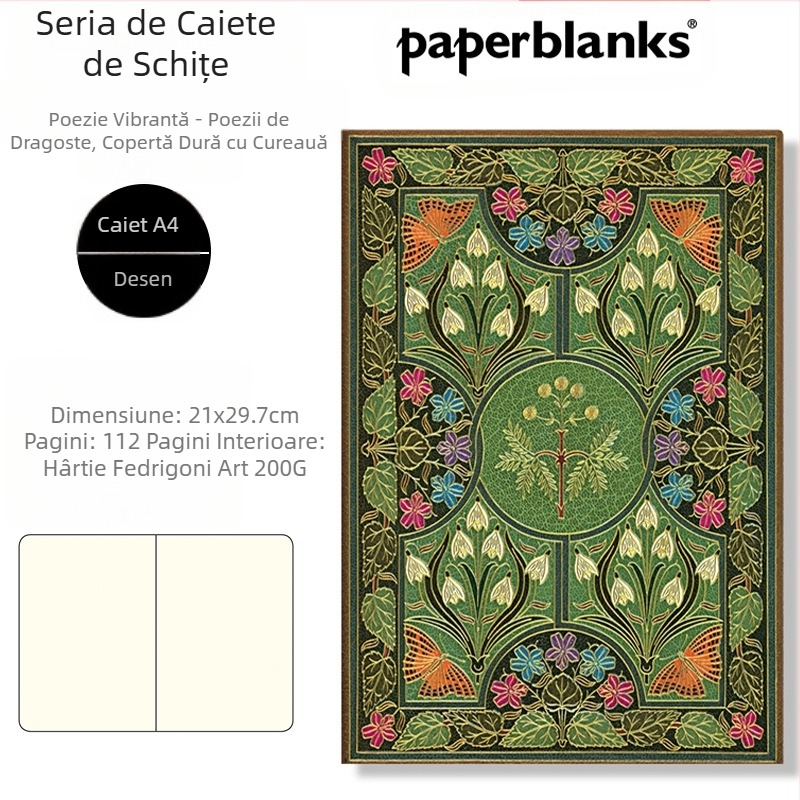 Caiet poetic colorat, Mimosa, poezie de dragoste, blocnotes, manual mic și proaspăt, cadou rafinat pentru studenți