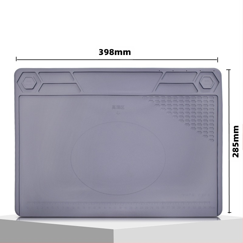 Banc de lucru pentru repararea telefoanelor mobile cu placă magnetică de izolare termică, silicon rezistent la temperaturi ridicate, placă de masă pentru sudură cu pistol cu aer cald