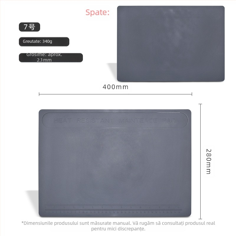 Banc de lucru pentru repararea telefoanelor mobile cu placă magnetică de izolare termică, silicon rezistent la temperaturi ridicate, placă de masă pentru sudură cu pistol cu aer cald