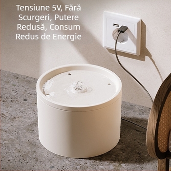 Distribuitor automat de apă pentru pisici, filtru mobil silențios cu circulație, alimentator ceramic de apă pentru animale de companie, vânzare cu ridicata transfrontalieră Amazon