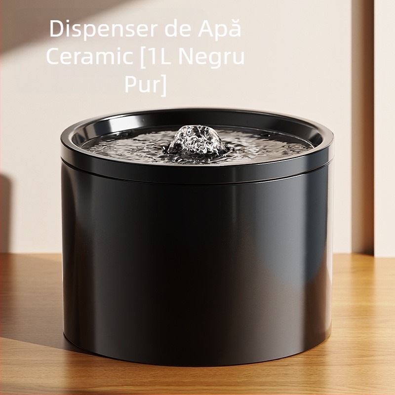 Distribuitor automat de apă pentru pisici, filtru mobil silențios cu circulație, alimentator ceramic de apă pentru animale de companie, vânzare cu ridicata transfrontalieră Amazon