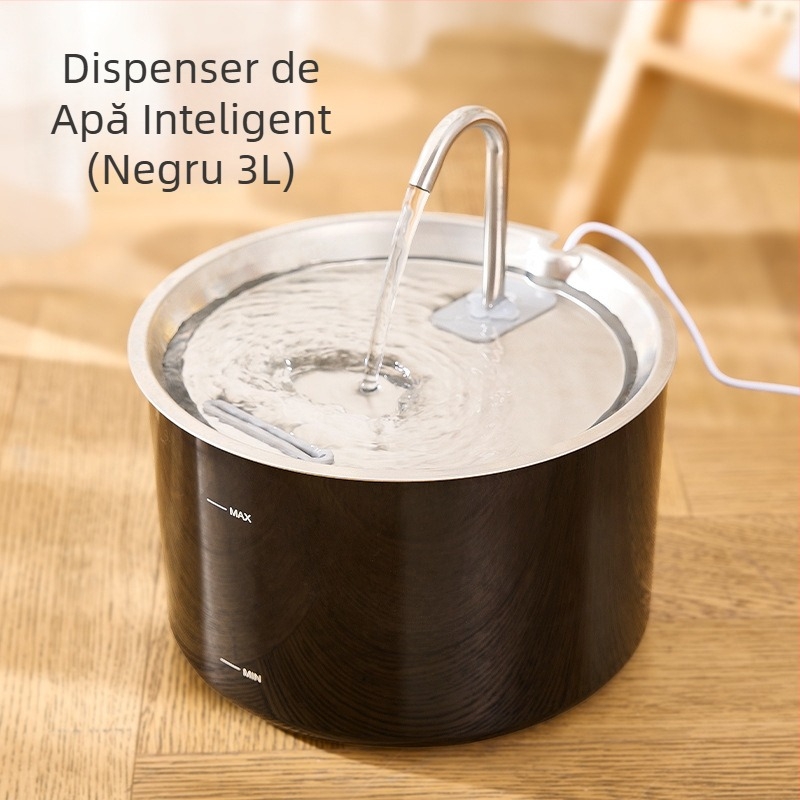 Distribuitor automat de apă pentru pisici, filtru mobil silențios cu circulație, alimentator ceramic de apă pentru animale de companie, vânzare cu ridicata transfrontalieră Amazon