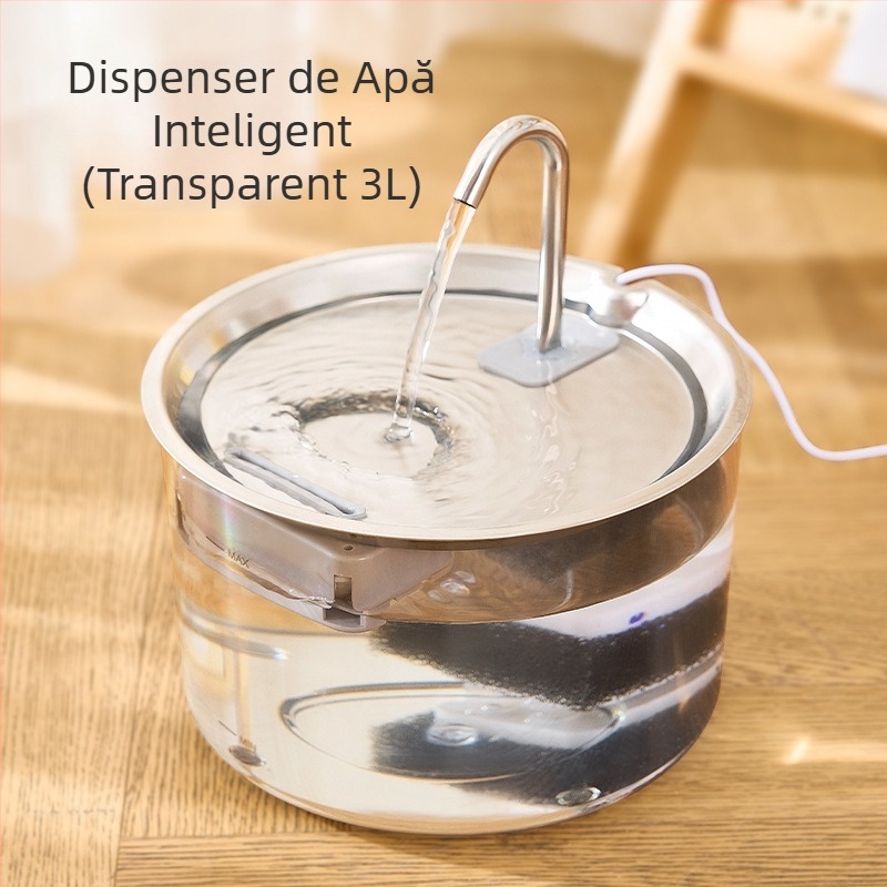 Distribuitor automat de apă pentru pisici, filtru mobil silențios cu circulație, alimentator ceramic de apă pentru animale de companie, vânzare cu ridicata transfrontalieră Amazon