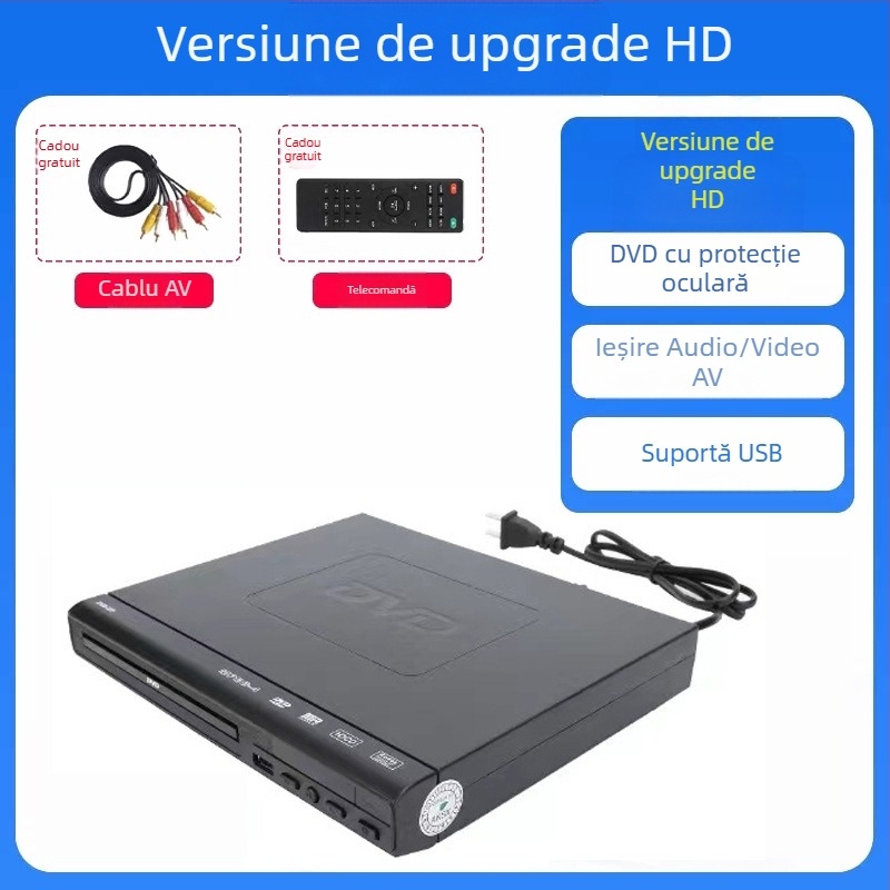 Unitate optică externă DVD, Blu-Ray, USB, fără driver, CD player, citire computer, VCD, arzător de discuri optice externe