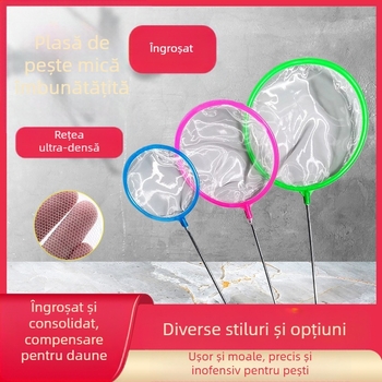 Plasă de pescuit acvariu plasă densă plasă de pescuit mică plasă de pescuit copii plasă de pescuit sac peștișori aurii pești ornamentali recoltare creveți plasă de pescuit sac