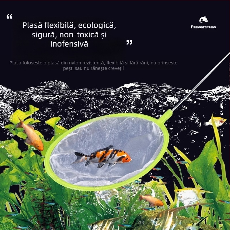 Plasă de pescuit acvariu plasă densă plasă de pescuit mică plasă de pescuit copii plasă de pescuit sac peștișori aurii pești ornamentali recoltare creveți plasă de pescuit sac