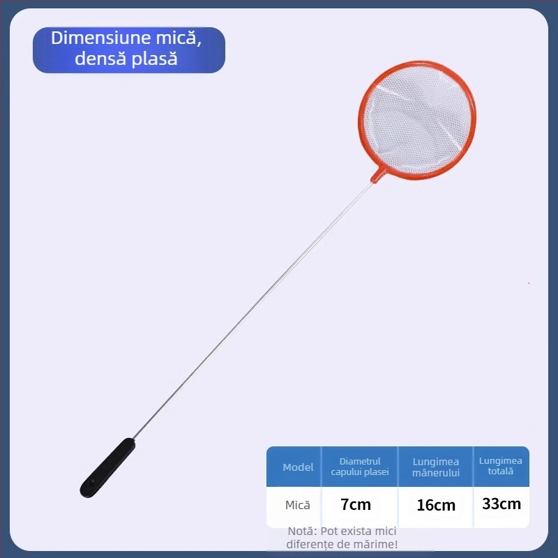 Plasă de pescuit acvariu plasă densă plasă de pescuit mică plasă de pescuit copii plasă de pescuit sac peștișori aurii pești ornamentali recoltare creveți plasă de pescuit sac