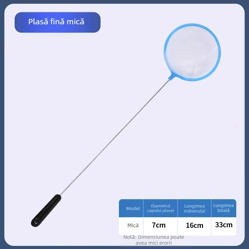 Plasă de pescuit acvariu plasă densă plasă de pescuit mică plasă de pescuit copii plasă de pescuit sac peștișori aurii pești ornamentali recoltare creveți plasă de pescuit sac