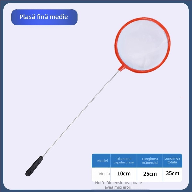 Plasă de pescuit acvariu plasă densă plasă de pescuit mică plasă de pescuit copii plasă de pescuit sac peștișori aurii pești ornamentali recoltare creveți plasă de pescuit sac