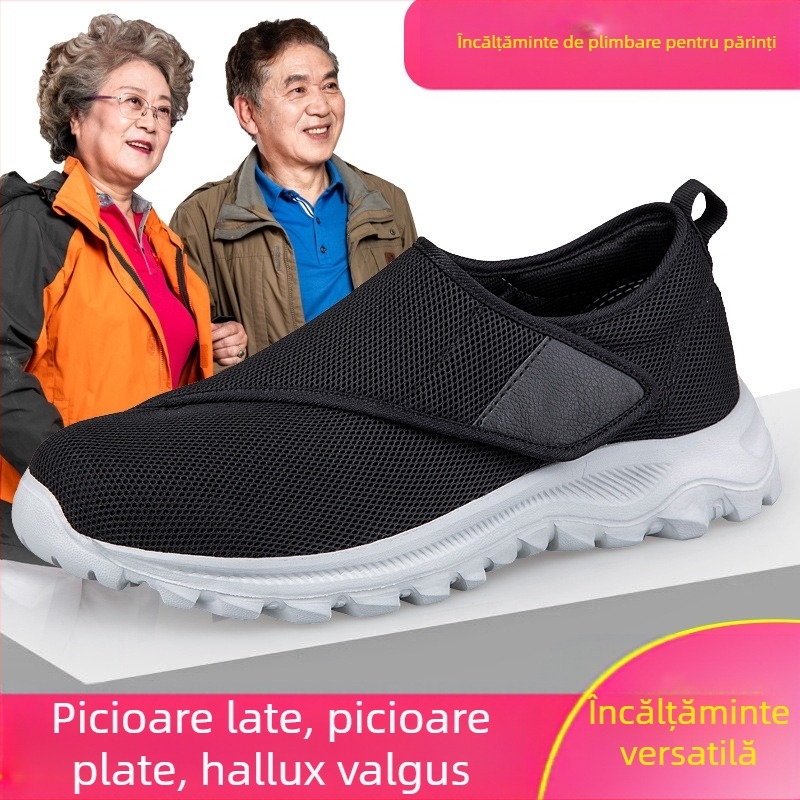Încălțăminte pentru vârstnici, Încălțăminte pentru femei pentru persoane de vârstă mijlocie și vârstnice cu picioare umflate, degetul mare valgus, picioare umflate și grase, Încălțăminte pentru mame, Încălțăminte prietenoasă cu zahărul