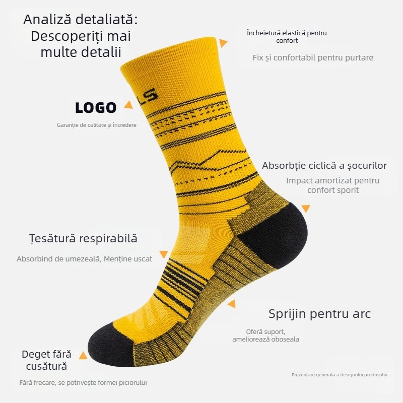 Șosete din lână Merino WRELS pentru bărbați și femei, cu tub înalt, pentru drumeții, șosete de alergare, îngroșate, cu deodorant, respirabile, șosete sport