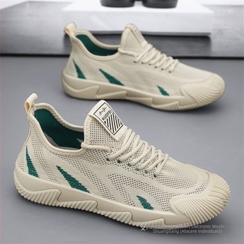 Pantofi sport pentru bărbați, pantofi de vară cu plasă subțire respirabilă, cu plasă țesută, pantofi de siguranță la locul de muncă, talpă moale, antiderapantă, pantofi sport