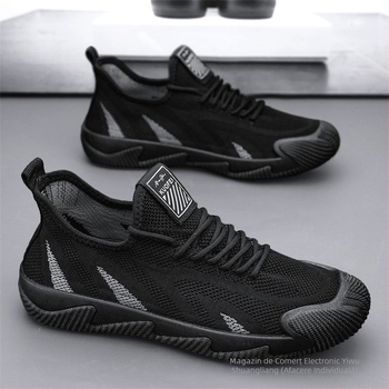 Pantofi sport pentru bărbați, pantofi de vară cu plasă subțire respirabilă, cu plasă țesută, pantofi de siguranță la locul de muncă, talpă moale, antiderapantă, pantofi sport