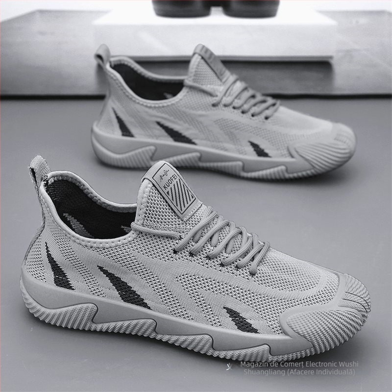 Pantofi sport pentru bărbați, pantofi de vară cu plasă subțire respirabilă, cu plasă țesută, pantofi de siguranță la locul de muncă, talpă moale, antiderapantă, pantofi sport